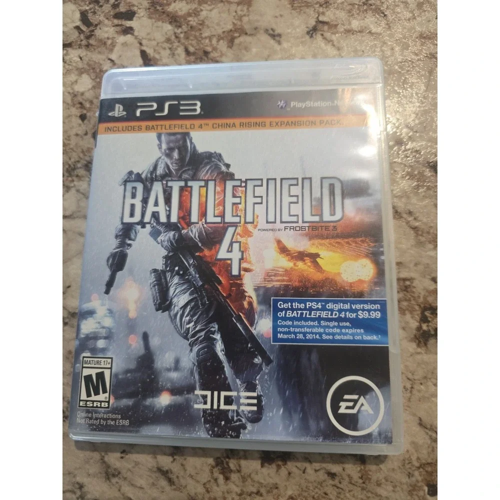 Battlefield 4 PlayStation 3 PS3 Combat Military Action With Manual